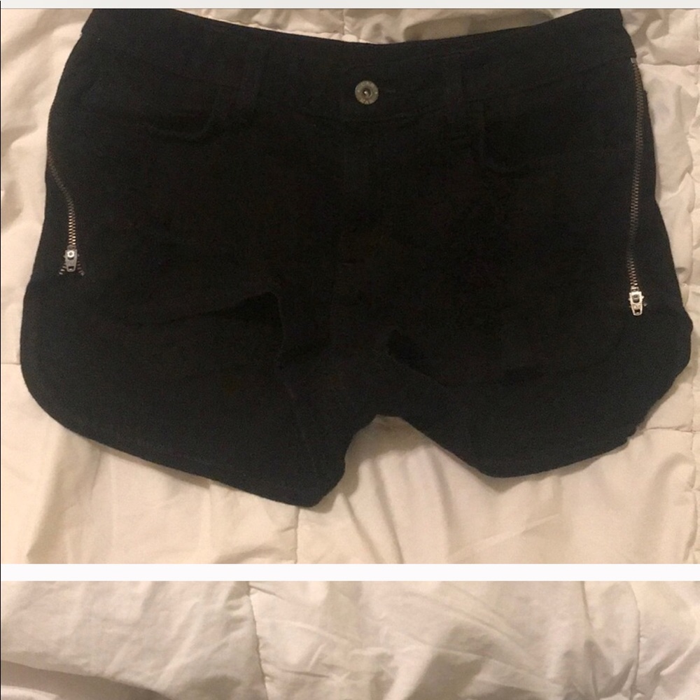 Carmar black denim shorts